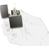 Zippo Classic 28378 — матовая тёмно-серая